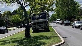 The owner of this truck, illegally parked on a nature strip in Punchbowl, was fined by the council.