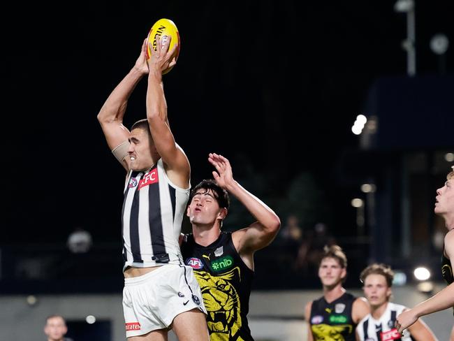 Reef McInnes has been reborn as a defender. Picture: Dylan Burns/AFL Photos via Getty Images