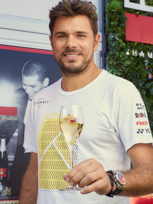 Stan Wawrinka is the Piper-Heidsieck global ambassador.