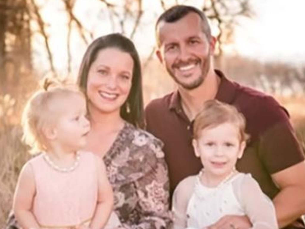 Chris Watts confessed to killing wife Shanann and daughters Bella and Celeste. Picture: