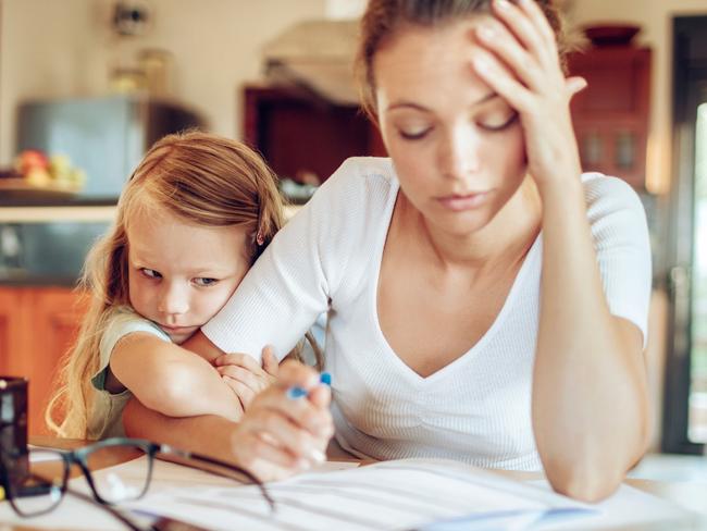 Parents who try to hide their stress actually pass it on to their kids. For Kids News and Hibernation. iStock image