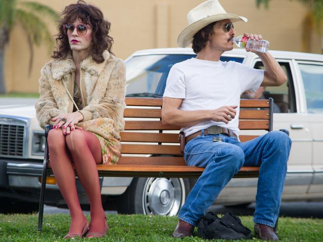 Gender switch ... Jared Leto and Matthew McConaughey in Dallas Buyers Club.