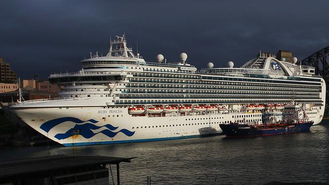 The risk of infection on cruise ships is very high, the CDC has warned. Picture: Getty Images