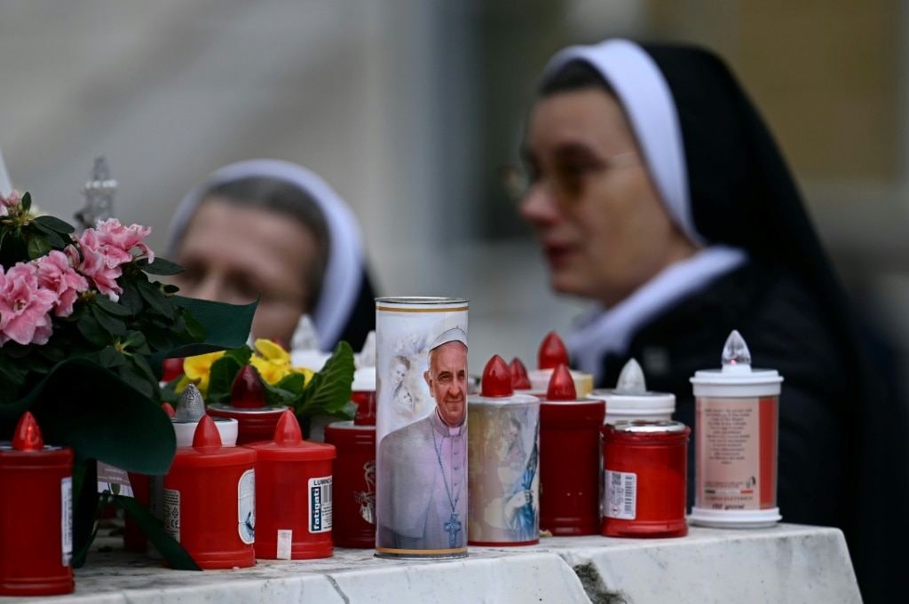 Hospitalised Pope had peaceful night, up, eating, working: Vatican