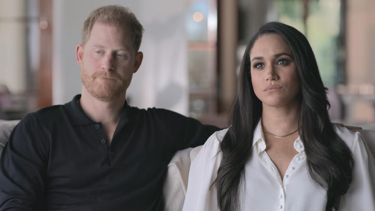 Harry and Meghan were both damning of the media in their Netflix docuseries. Picture: Netflix