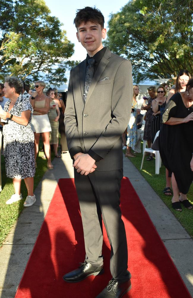 Alex Ruper at the Caloundra State High School formal 2024.