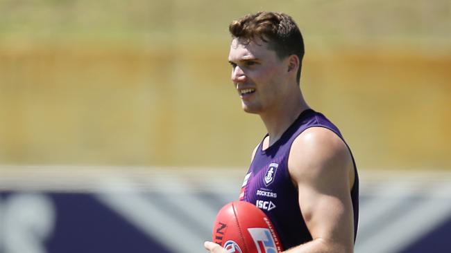 Blake Acres has found his groove at the Dockers. Picture: Will Russell/Getty Images