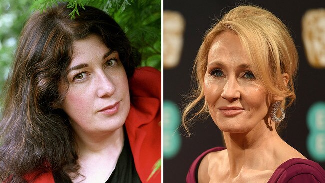 Authors Joanne Harris and JK Rowling. Picture: Supplied/AFP