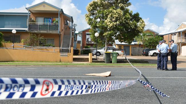 Police at the crime scene in Mackay after Shandee Blackburn’s murder. Picture: Lee Constable/Daily Mercury