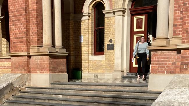 Jade Ann Marshall was supported in Goulburn Local Court by a friend.