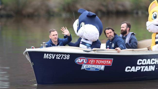 The 2022 boat parade sank with fans. Picture : NCA NewsWire / David Crosling