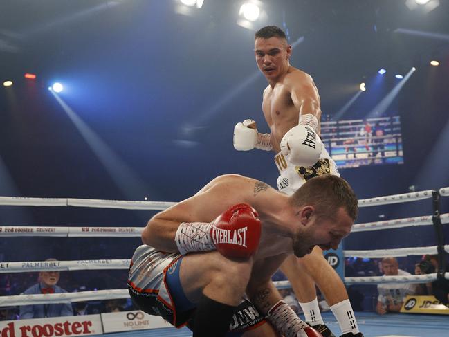 Tim Tszyu would need to step up in weight to fight Alvarez. Picture: Mark Evans/Getty Images