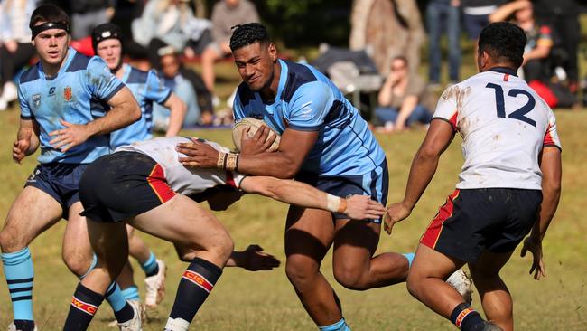 NSW CHS forward Simione Laiafi in action at the ASSRL National Championships. Picture: Darrell Nash/NashysPix