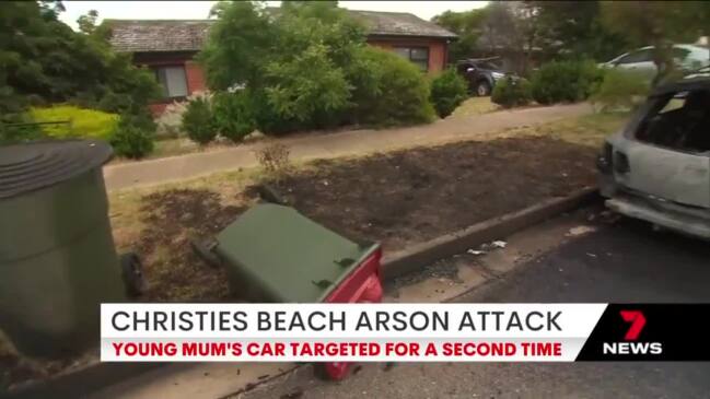 Family's car torched in arson attack (7NEWS)