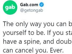 Gab is popular with far right groups.
