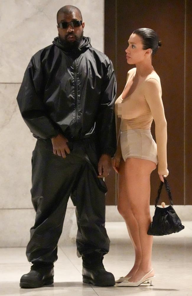 Kanye West's Wife Bianca Censori Dons Sheer Bodysuit, Micro Shorts - Parade