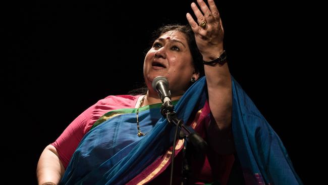 Shubha Mudgal starred with Sandy Evans in the Sydney Festival concert Bridge of Dreams. Picture: Raghav Pasricha