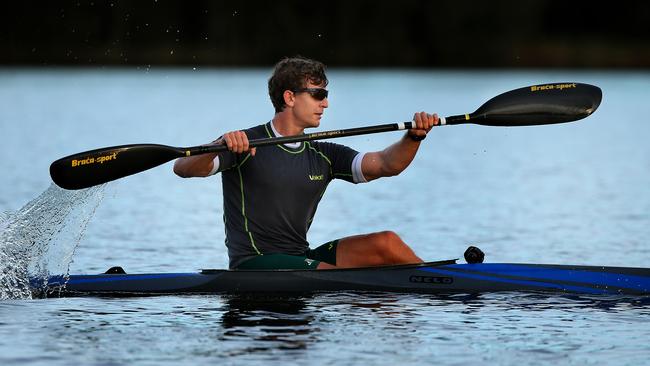 Olympic kayaker Murray Stewart will come out swinging at Warringah Golf Course. Picture: Troy Snook