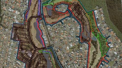 Plans which show a development proposal seeing a residential estate on the old golf course at the Arundel Hills Country Club.