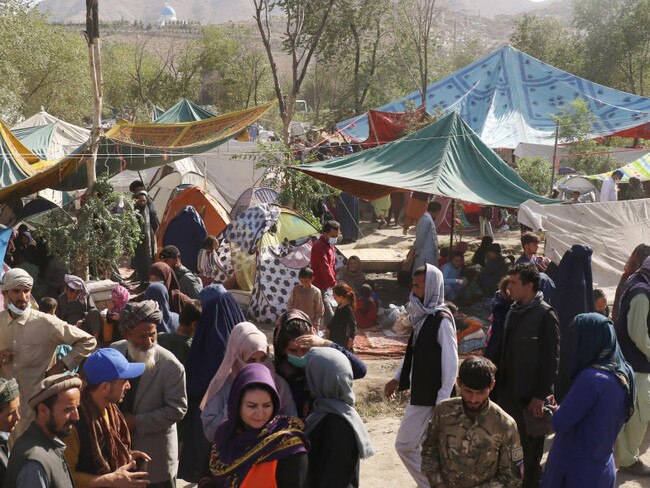 Thousands of displaced families suffer hardships in a park in Kabul, Afghanistan.