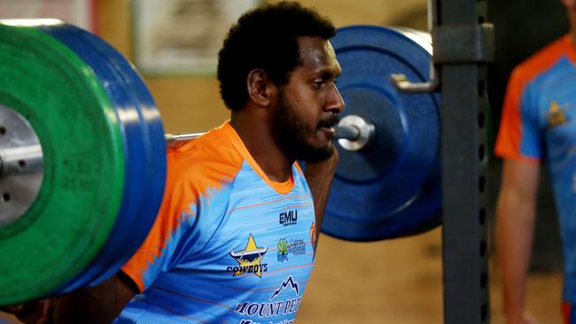 Northern Pride's first day of preseason training at Your Fitness gym on Gatton Street. Bradley Stephen. PICTURE: STEWART MCLEAN