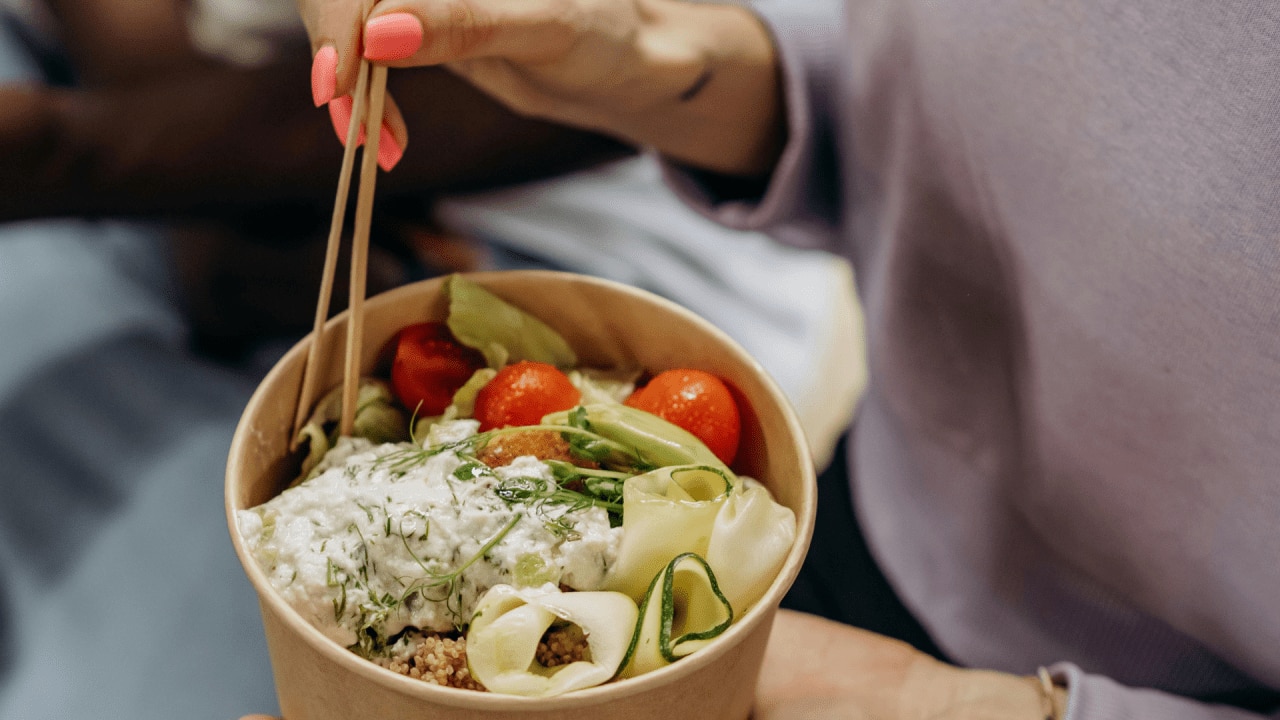 <h2>2pm: dig into some carbs for lunch</h2><p><span>This is the meal where you should get most of your carbs, says Ulrike Kuehl, head of nutrition at the metabolism-tracking app, Lumen. &ldquo;Consuming carbs for lunch will be important to give you some fuel to get you through the rest of the day,&rdquo; she says.&nbsp;</span></p><p><span>&ldquo;It makes sense for most people if you look at the average metabolic flexibility to have more carbs in the middle of the day &ndash; that&rsquo;s when people tend to be more sensitive to insulin&nbsp;</span></p><p><span>and so better at processing them.&rdquo;&nbsp;</span></p><p><span>All this is even more important to give you energy to exercise after work. So fill up on carb heroes like grainy bread, sweet potato and brown rice to power through your PM tasks.&nbsp; </span></p>