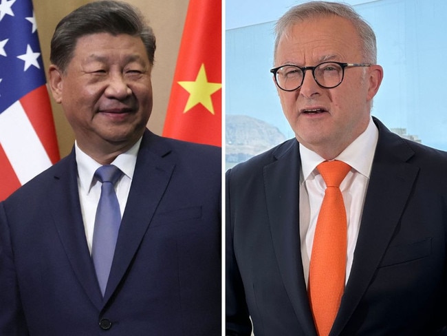 Xi Jinping and Anthony Albanese