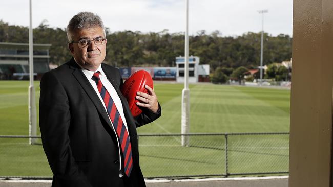 North Hobart Football Club president Craig Martin said increased funding is key among a raft of issues to be discussed at Thursday’s crisis meeting. Picture: RICHARD JUPE