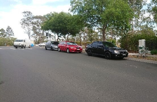 Cars flood the streets of Park Central. Picture: supplied.