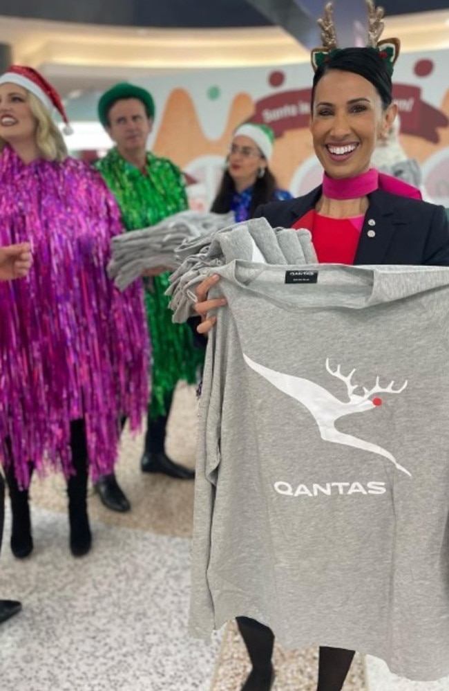 Qantas will randomly give away limited edition ‘Roodolph’ PJ’s to domestic and international passengers.