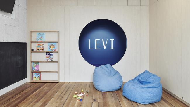 The kids’ play zone at Levi. Picture: Simon Shiff