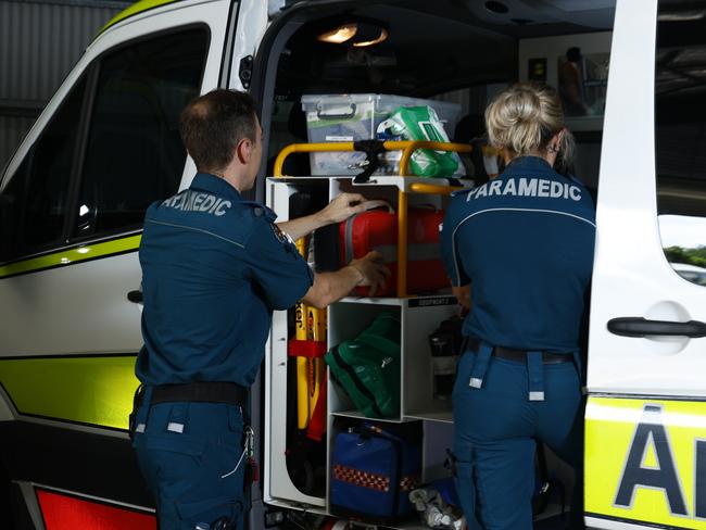 General, generic file photo of Queensland Ambulance Service advanced care paramedics responding to a medical emergency in Cairns. Picture: Brendan Radke