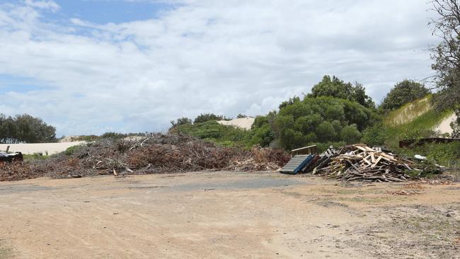 Debris at the resort. Picture Mike Batterham