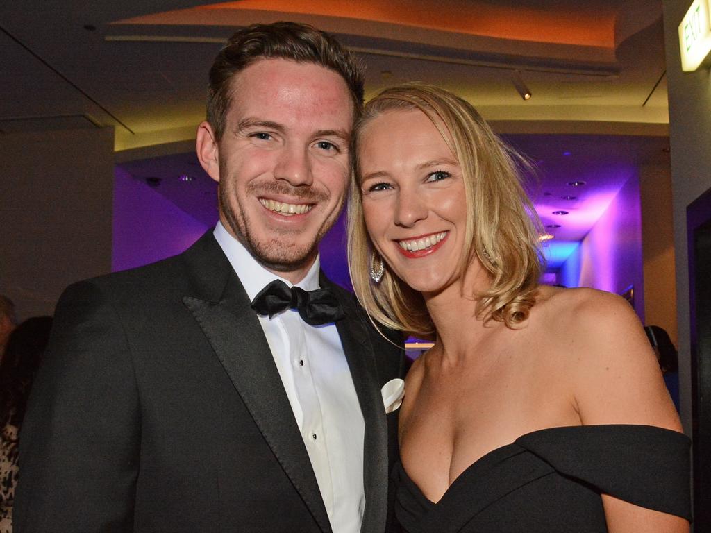 Andrew Coulter and Lisa Grant at Gold Coast Mayoress Charity Foundation Charity Ball at The Star Gold Coast. Picture: Regina King 