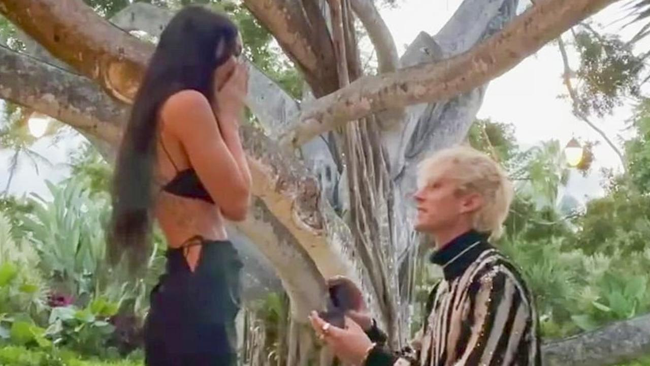 Fox shared a video of the proposal to Instagram.