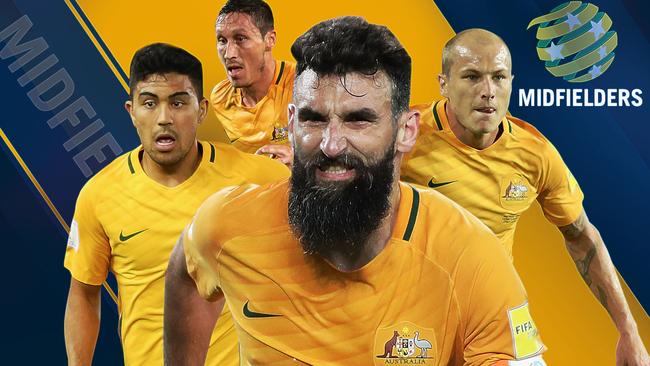 Luongo, Milligan, Jedinak, Mooy: an impressive midfield contingent.