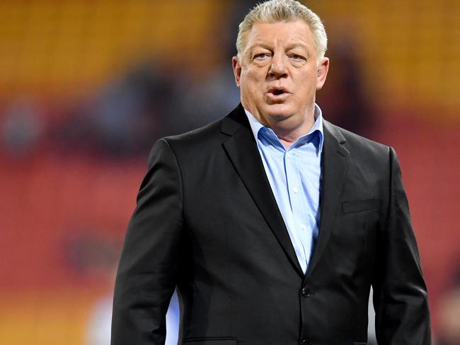 Phil Gould said the allegation Erin Molan was racist was “farcical”. Picture: Darren England