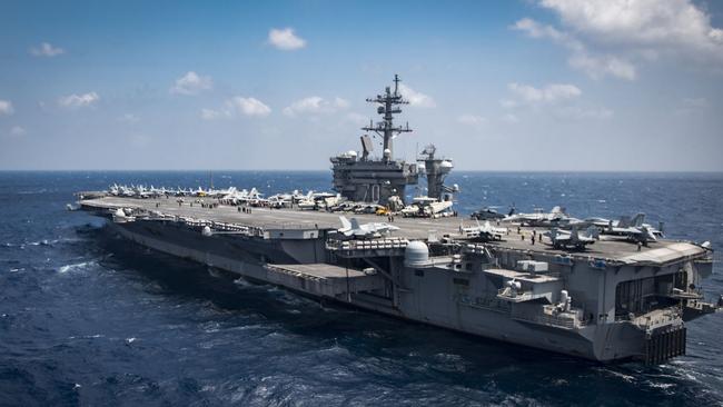 The USS Carl Vinson never did make it to the Korean Peninsula. Picture: AFP/Navy Media Content Operations/MC3 Brenton Poyser