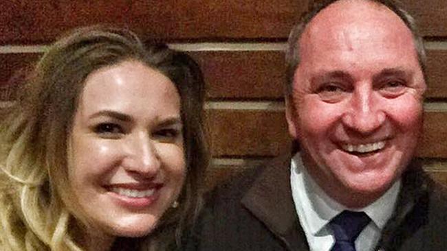 Vikki Campion with Barnaby Joyce.