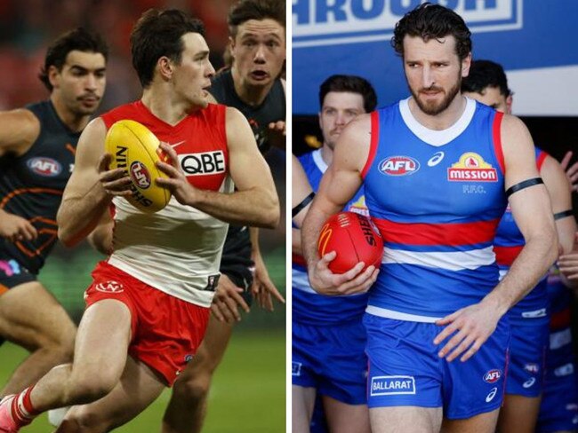 The Swans and Bulldogs hoped for different fixtures in week 1. Photos: Phil Hilyard/Getty Images