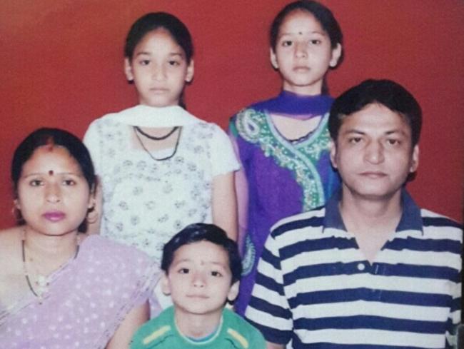 File photo of Nitisha Negi (in white) left behind her parents, sister Shivangi and brother Ansh. Picture supplied by family.