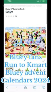 Bluey fans excited over Kmart addition