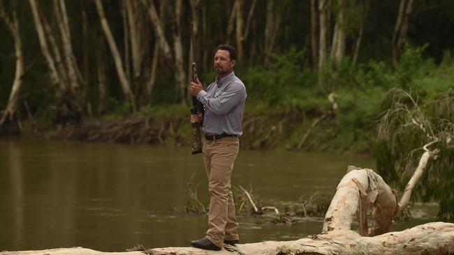 Hinchinbrook MP Nick Dametto on private property at Plum Tree Creek at The Pinnacles, near Townsville. Picture: Evan Morgan