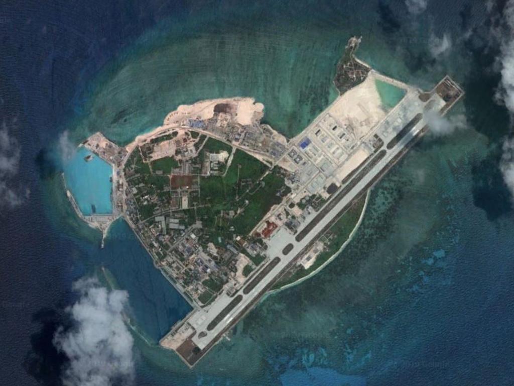 Woody Island in the South China Sea. Picture: Google Earth