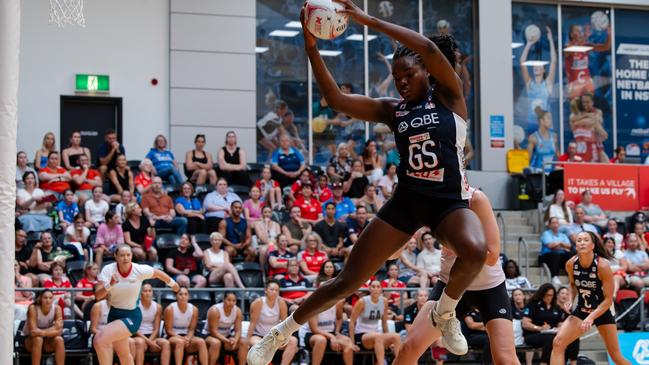 Grace Nweke showed off her versatility. Picture: Narelle Spangher, Netball NSW