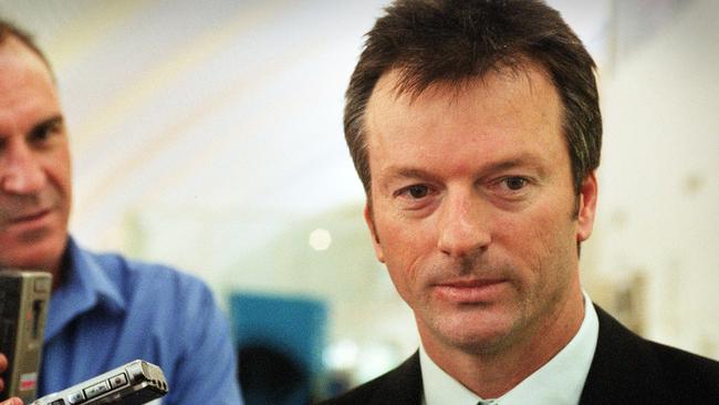 Steve Waugh arrives in Darwin before the Test. Picture: Susan Bown