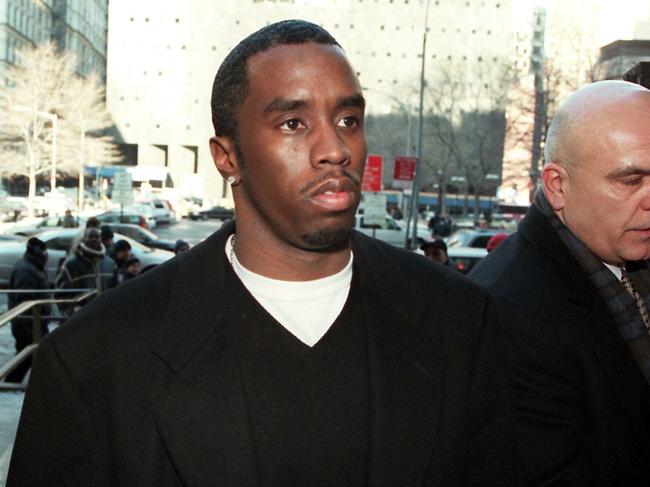 Flashback to the year 2000, when rap singer Sean "Puff Daddy" Combs arrived at New York Courthouse for an arraignment hearing on weapon possession charges after a shooting at New York nightclub. Picture: Supplied