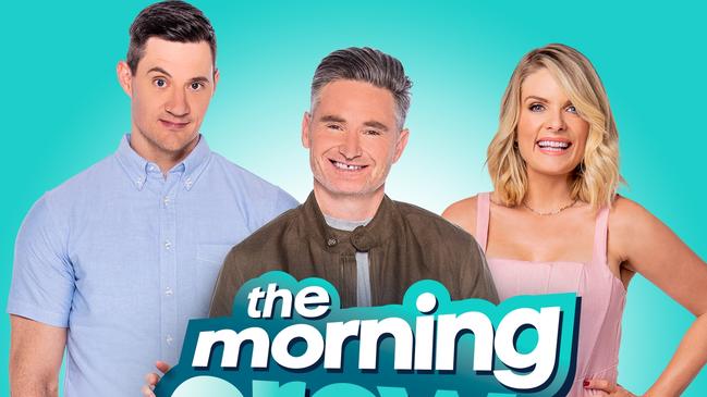 The 2DAY FM breakfast crew: Ed Kavalee, Dave Hughes and Erin Molan.