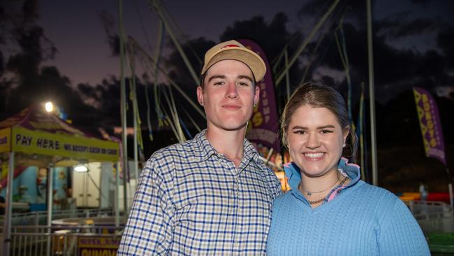 Elysse Thomas and Nick Cupit. Heritage Bank Toowoomba Royal Show. Thursday April 18th, 2024 Picture: Bev Lacey