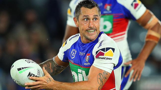 Mitchell Pearce is still mixing it with the best in his 15th season in the NRL.